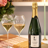 Champagne Le Réserve Billecart-Salmon avec deux verres